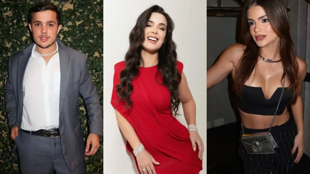 Montagem de fotos mostra os três influenciadores alvos da operação policial