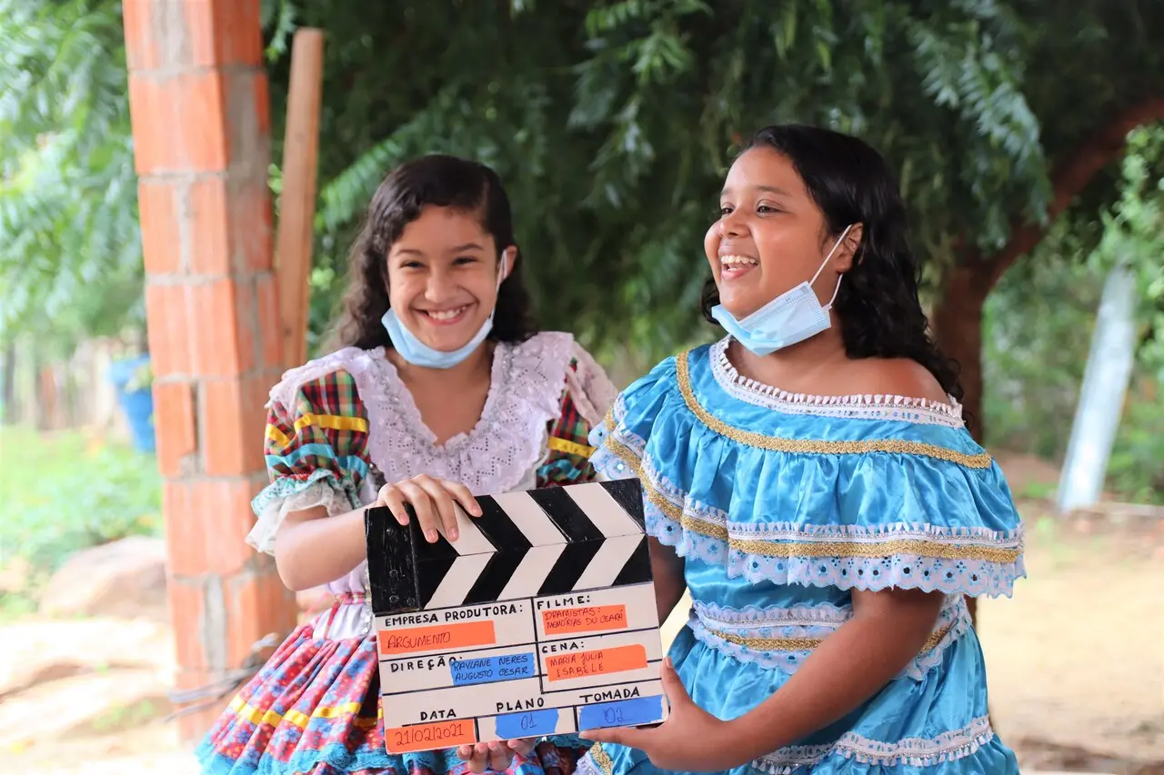Gravação do filme 'Dramistas - Memórias do Ceará', de Raylane Neres e Augusto Cesar