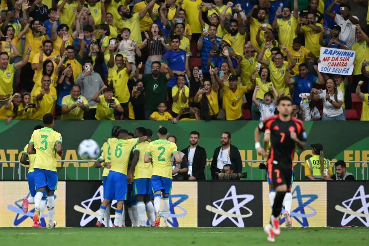 O Brasil venceu a Colômbia pelas Eliminatórias da Copa do Mundo