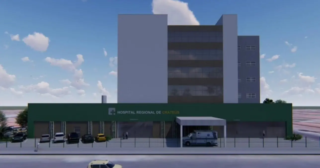 Maquete do Hospital Regional dos Sertões de Crateús, em Crateús