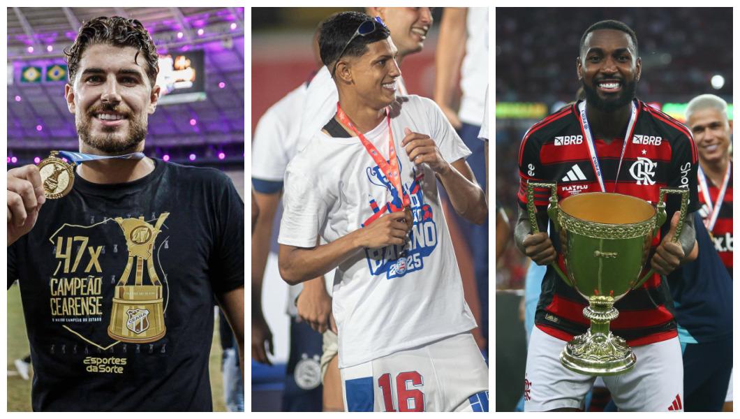 Ceará, Bahia e Flamengo foram campeões em 2025