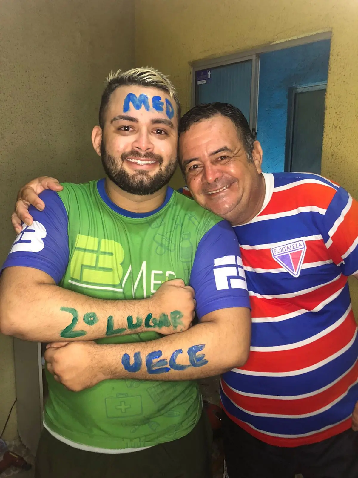 Victor contou com o apoio dos familiares