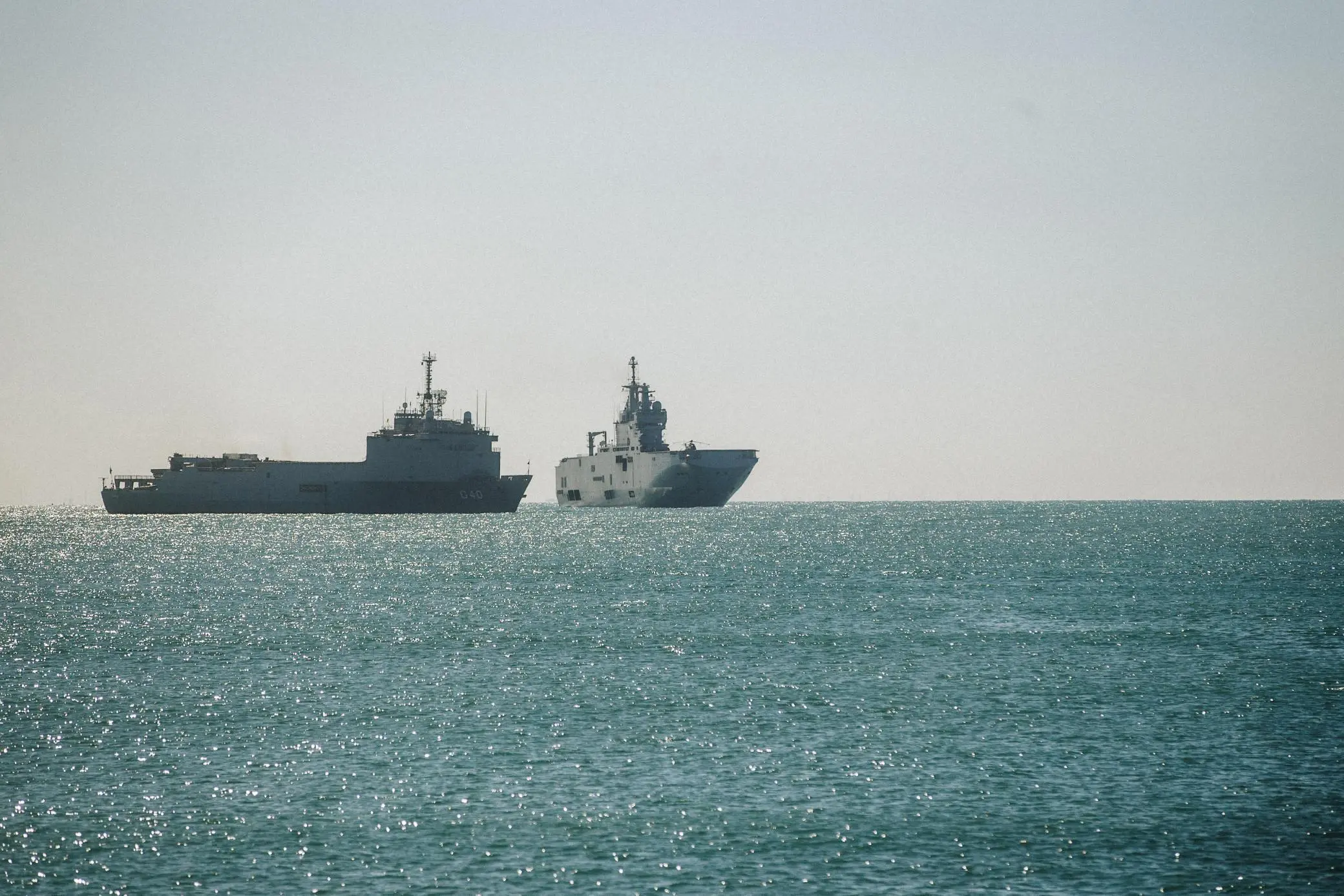 Navios utilizados na operação 'Jeanne d'Arc'