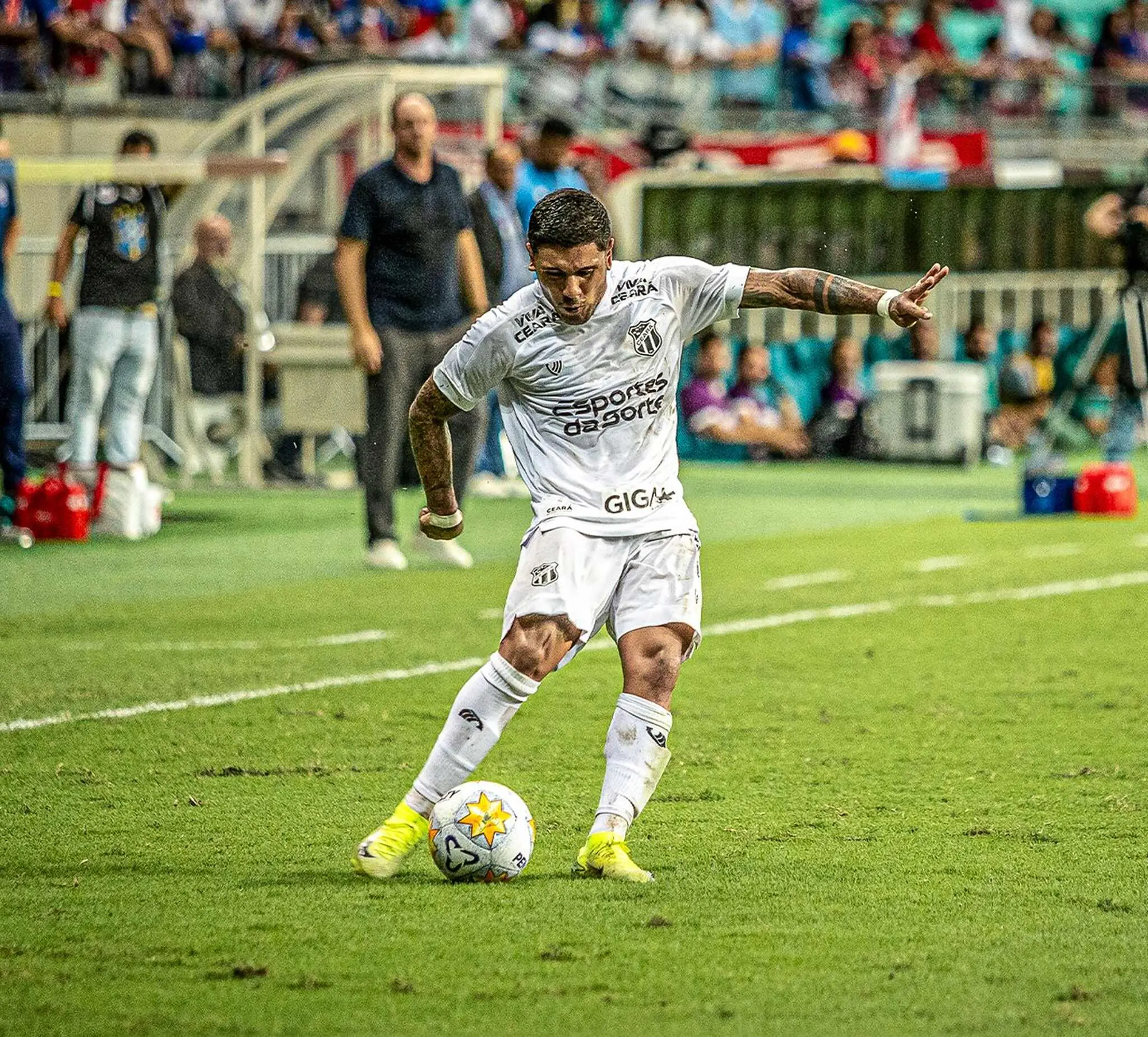 Foto de Galeano durante Bahia x Ceará