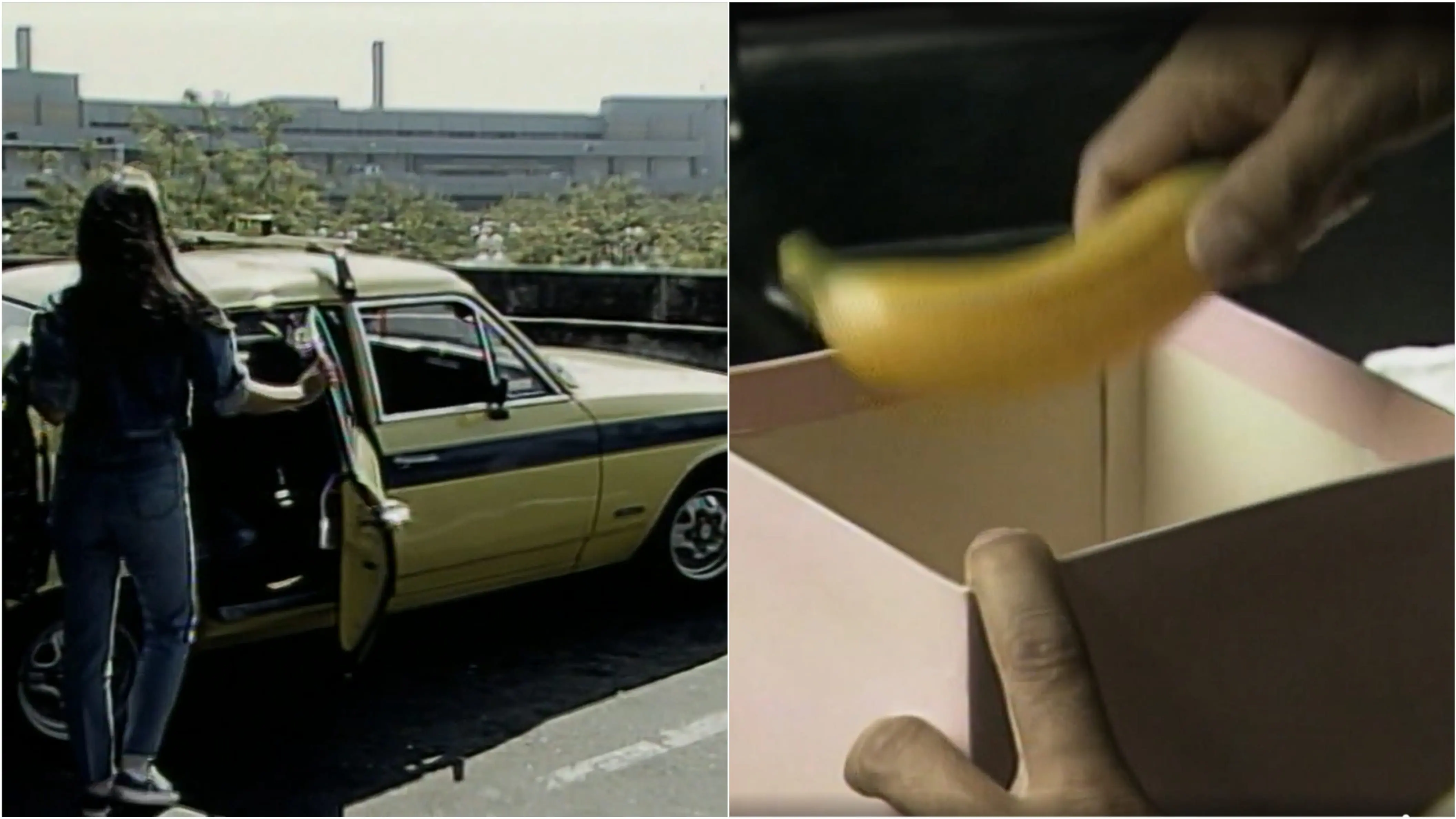 Maria de Fátima deixa uma banana de pagamento para taxista