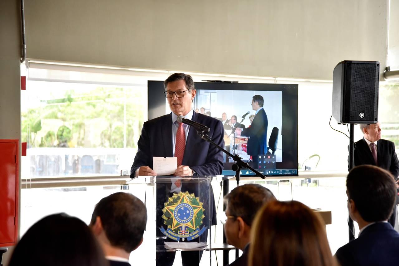 Desembargador federal Cid Marconi durante posse da Esmafe