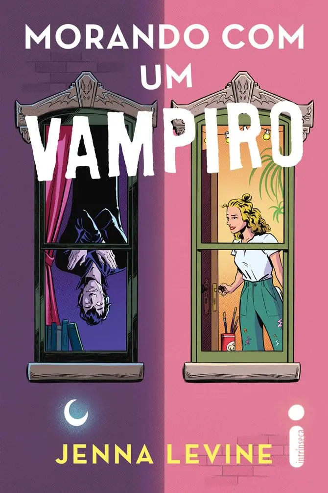 Capa do livro morando com um vampiro, que é um romance com vampiros