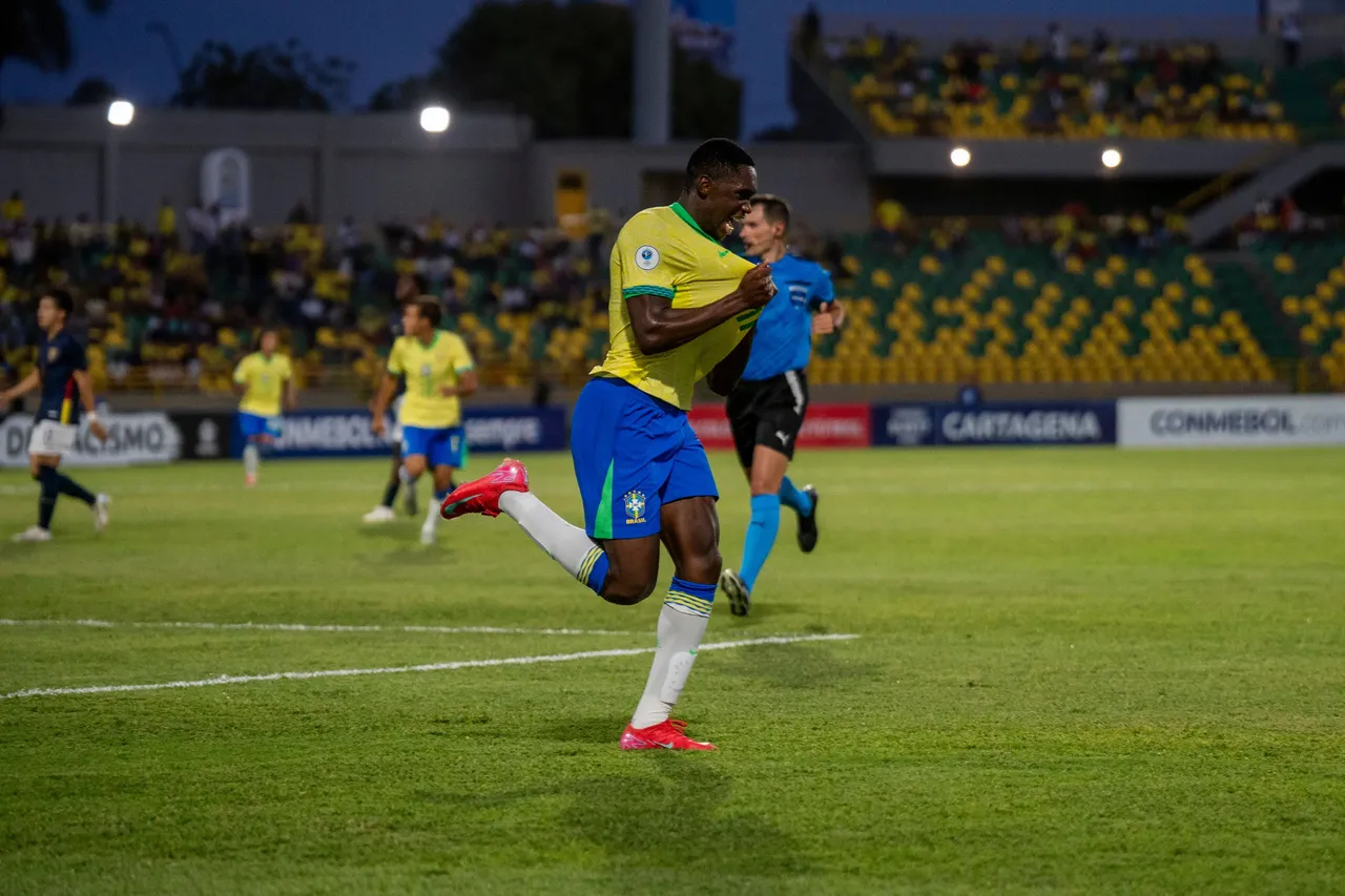 O Brasil está garantido na Copa do Mundo Sub17 ao vencer o Equador