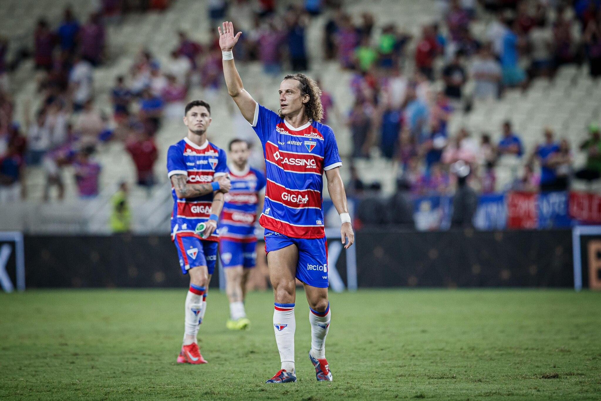 David Luiz em jogo pelo Fortaleza