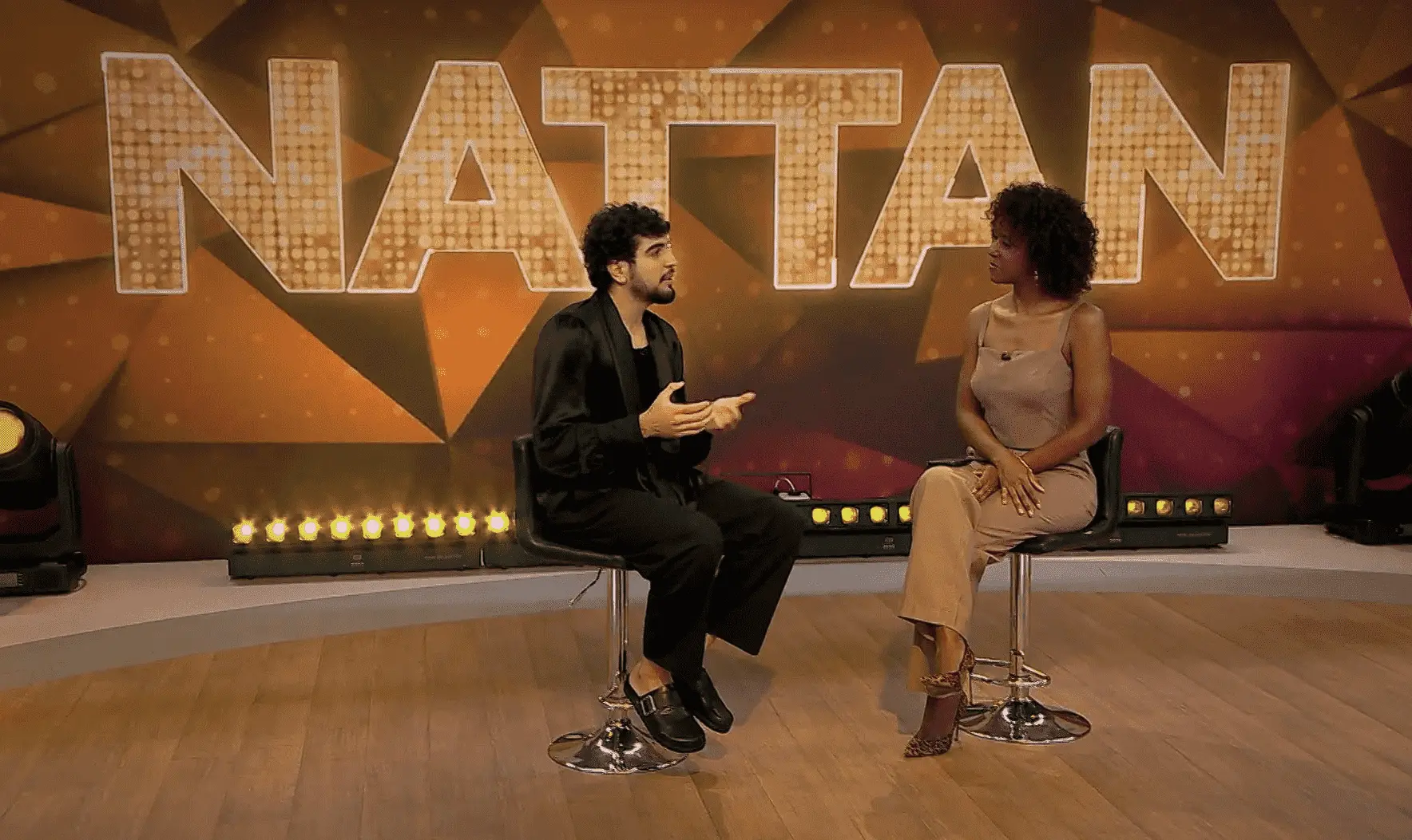 Nattan foi entrevistado pela apresentadora Maju Coutinho