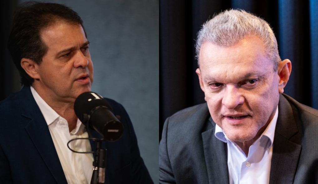 Montagem de fotos mostra Evandro Leitão à esquerda e José Sarto à direita