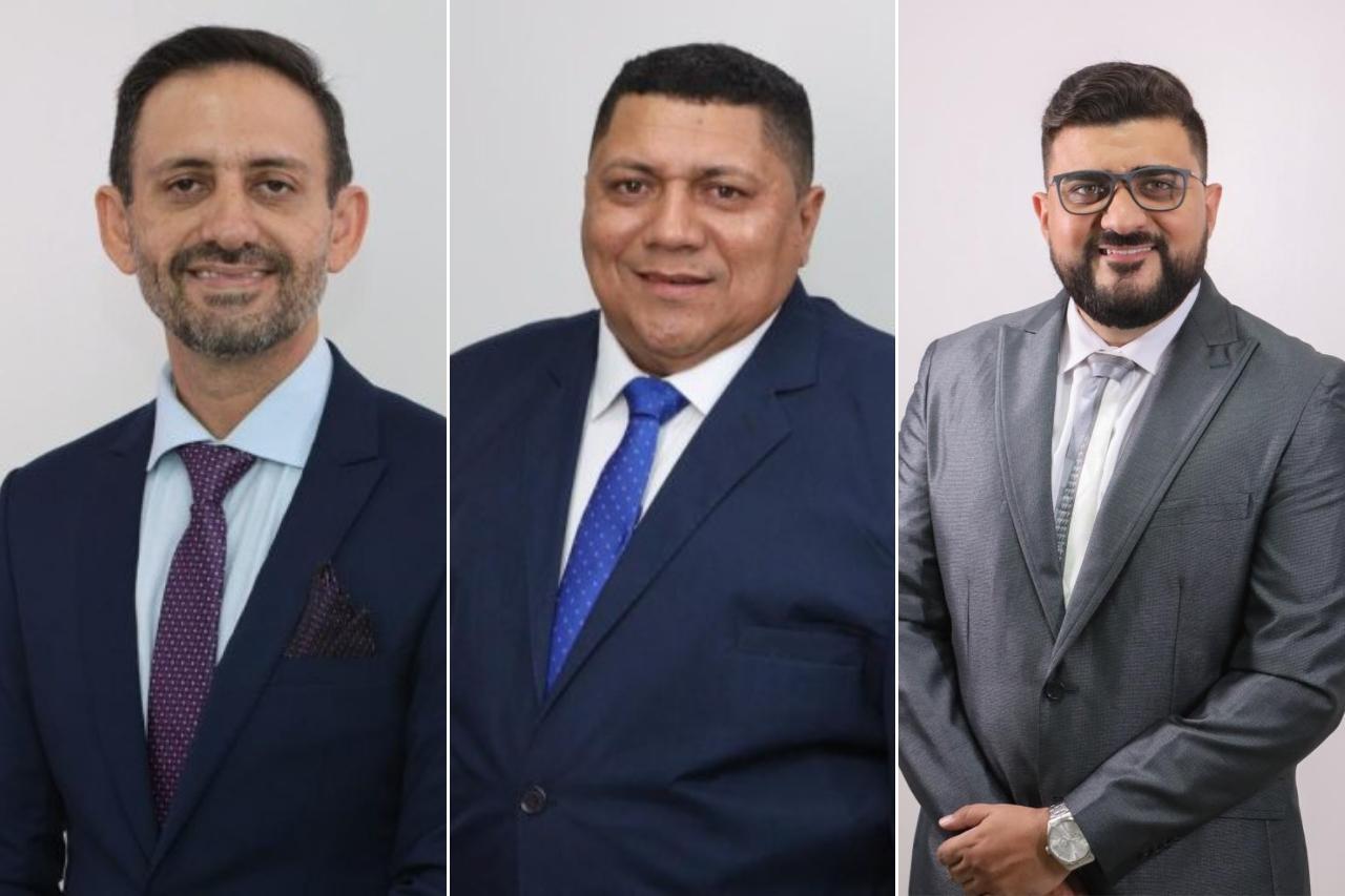 Os vereadores Boaz das Rotatórias (PL), Badú (Mobiliza) e Lukão (PSDB) foram alvos das decisões de cassação dos mandatos