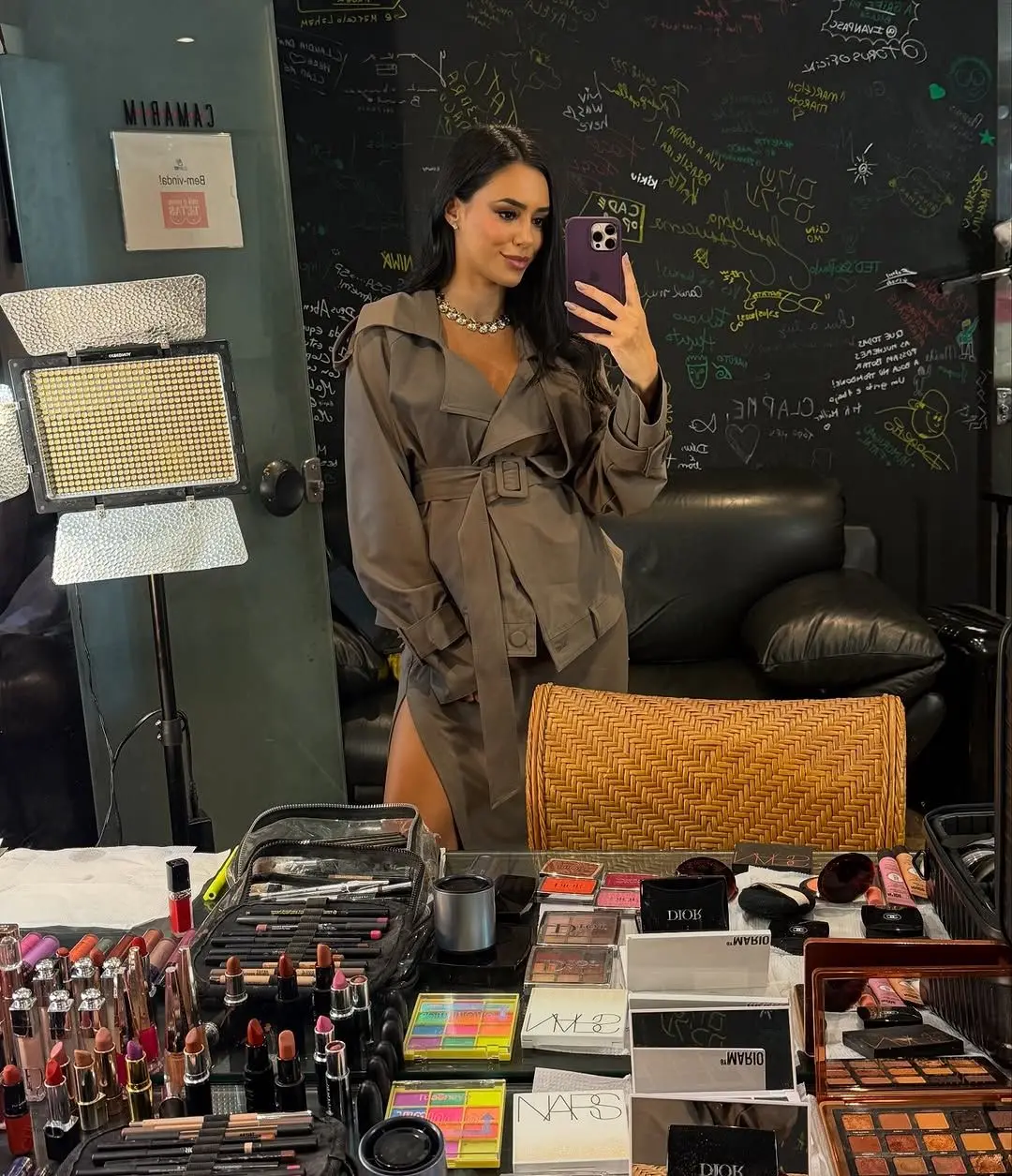 selfie de bruna biancardi no espelho