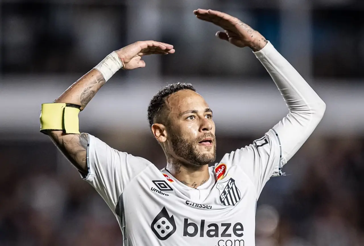 Neymar em ação pelo Santos