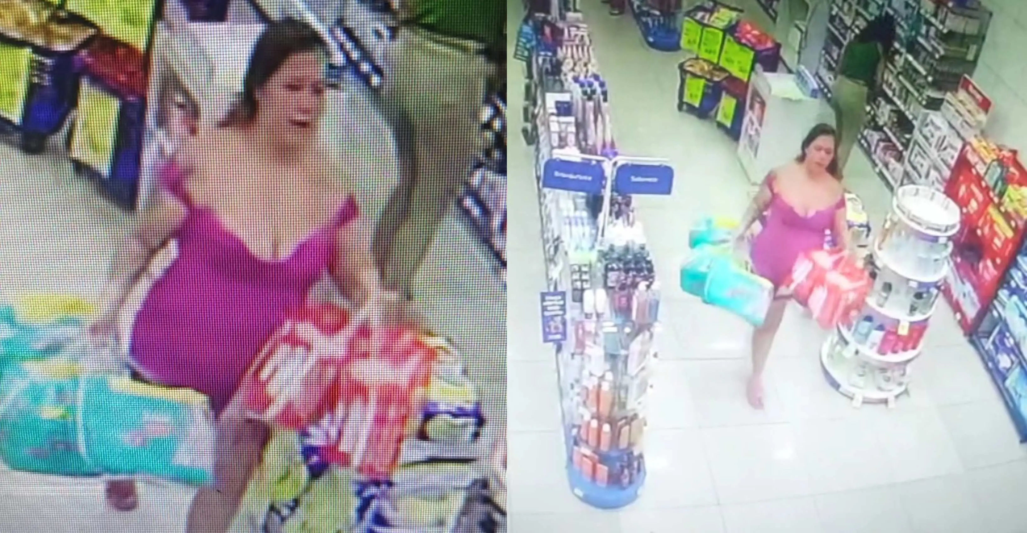Ao todo, a mulher levou oito pacotes de fraldas