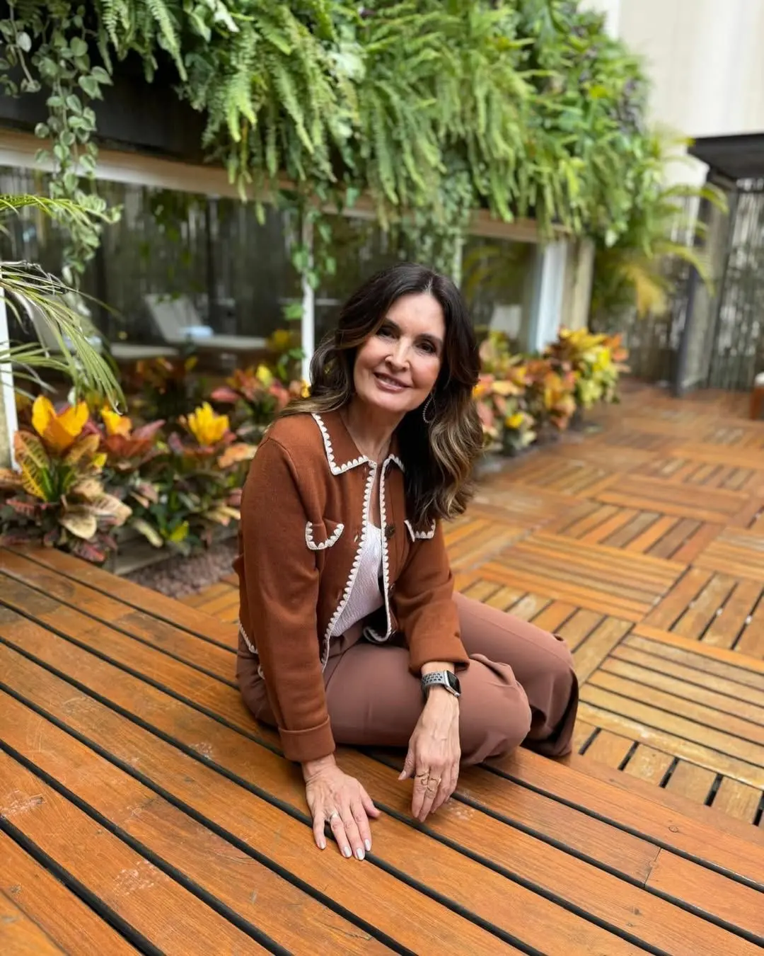 Foto de Fátima Bernardes, que foi uma das homenageadas nos 60 anos da TV globo