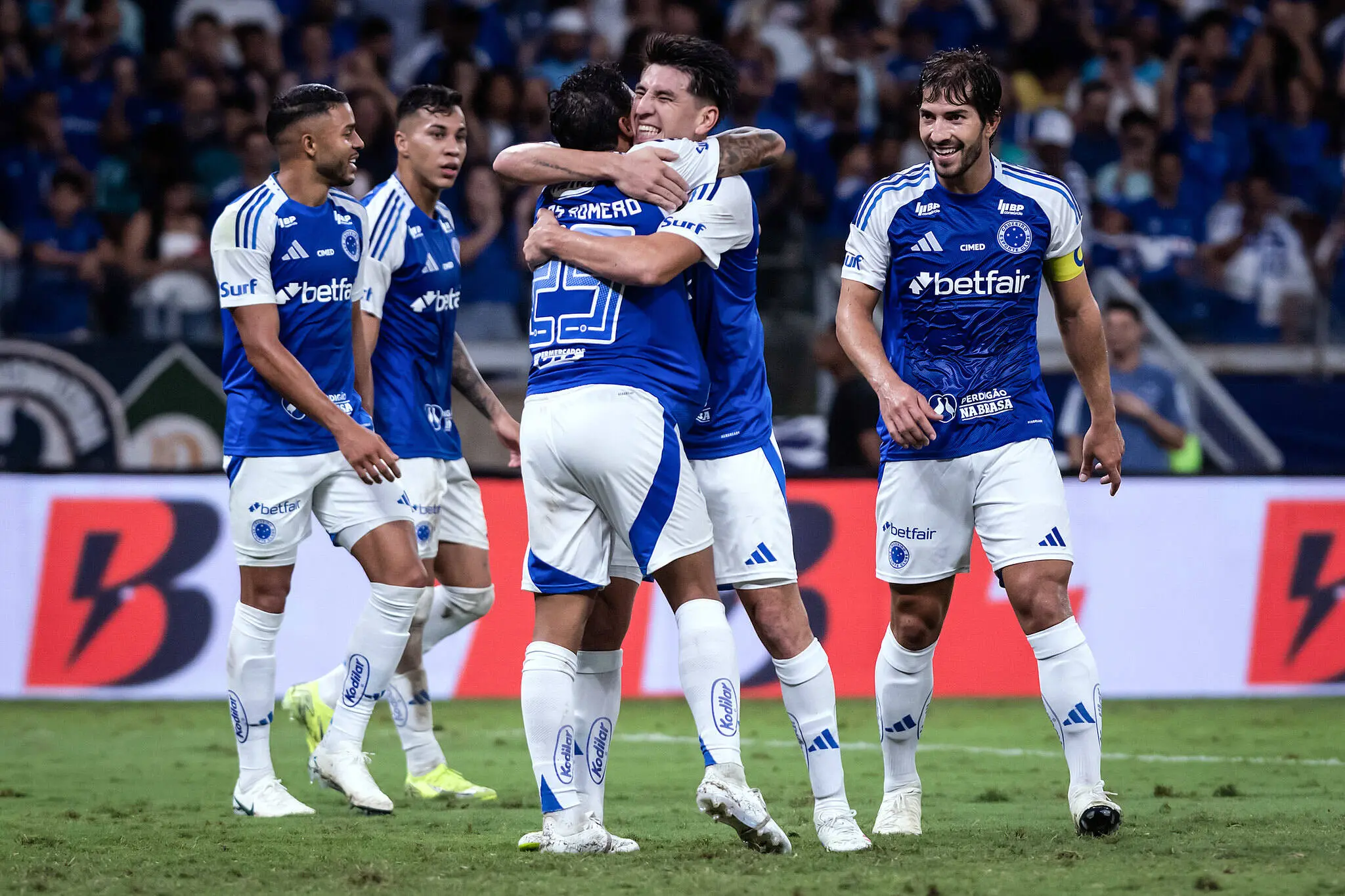 Foto de jogadores do Cruzeiro
