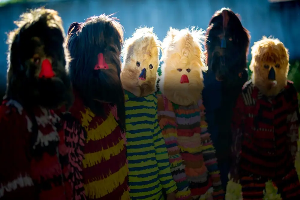 Na imagem, caretas do município de Altaneira presente na Festa dos Caretas de Saboeiro