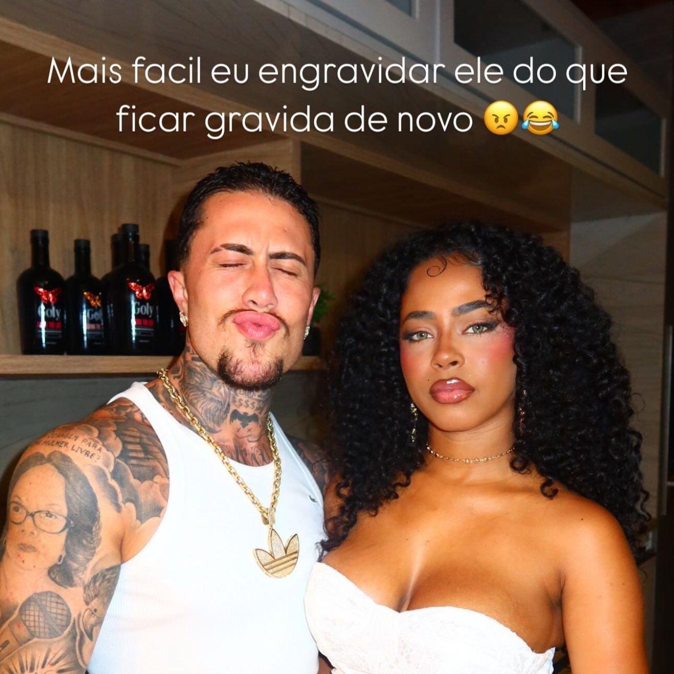 Lorena Maria, companheira de MC Daniel para matéria sobre suposta gravidez do segundo filho