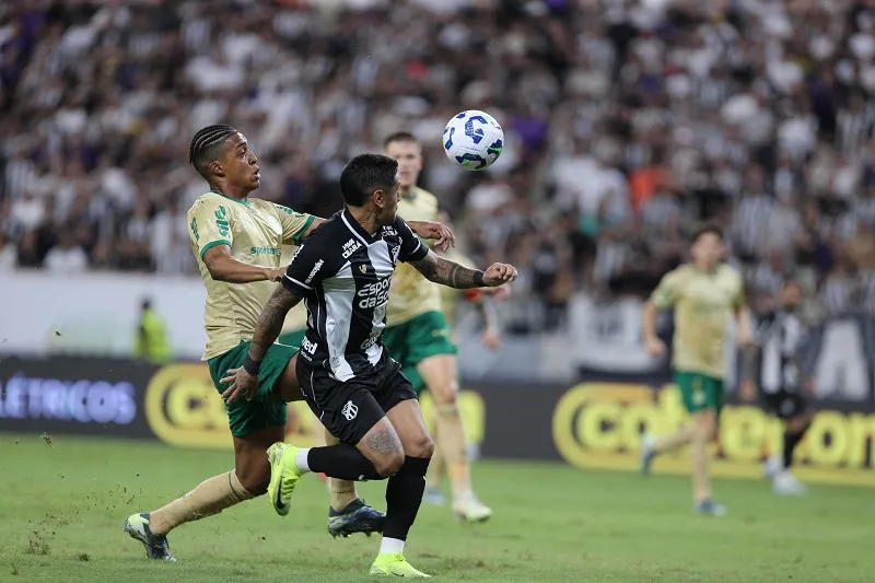 Ceará foi derrotado pelo Palmeiras por 1 a 0.