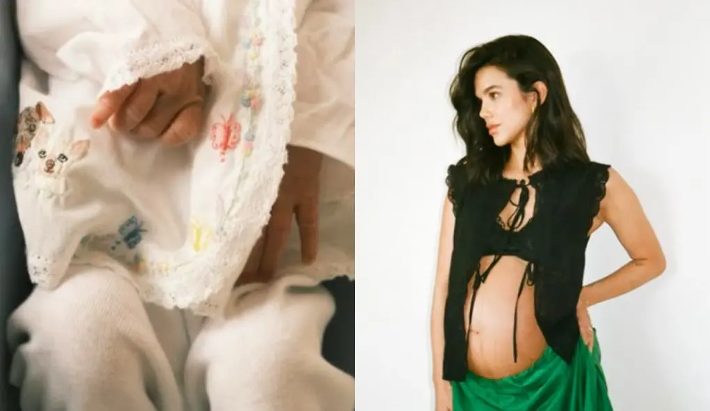 Manu deu à luz Nara, sua primeira filha com Jullio Reis, em 3 de abril