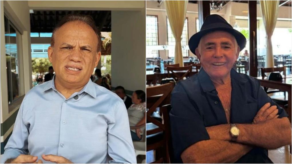 Prefeito Marcone Tavares de Luna (esquerda) declarou ter tido amizade com idoso (direita) atropelado por filho