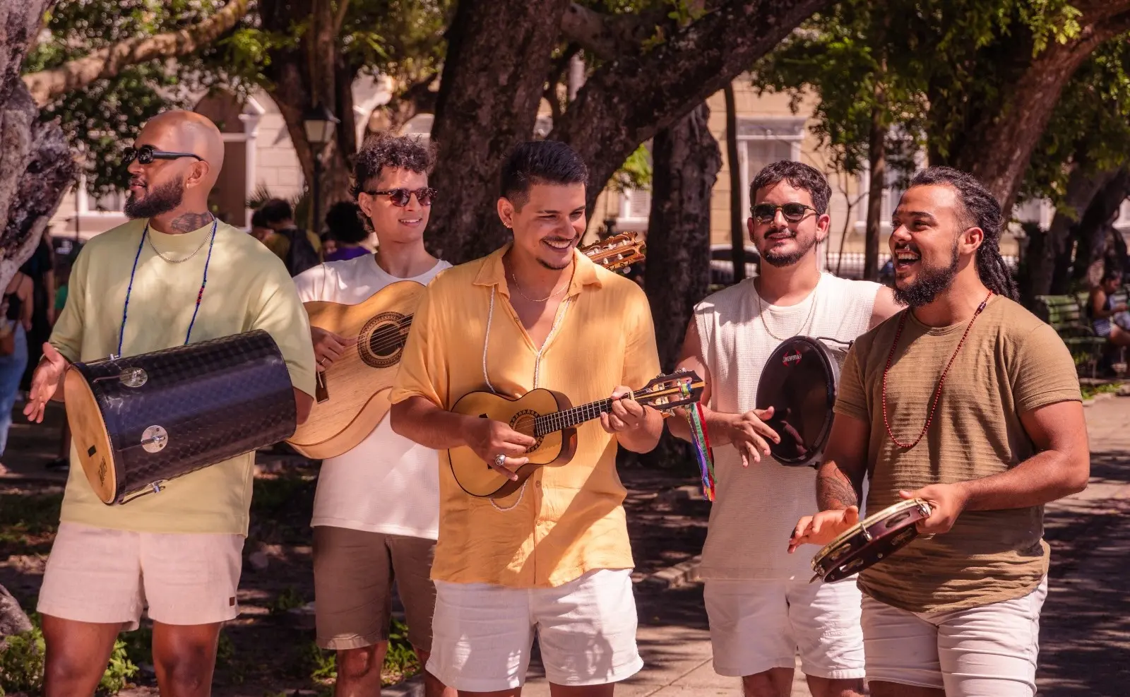Banda Kanjerê para matéria sobre programação de aniversário da Praia de Iracema
