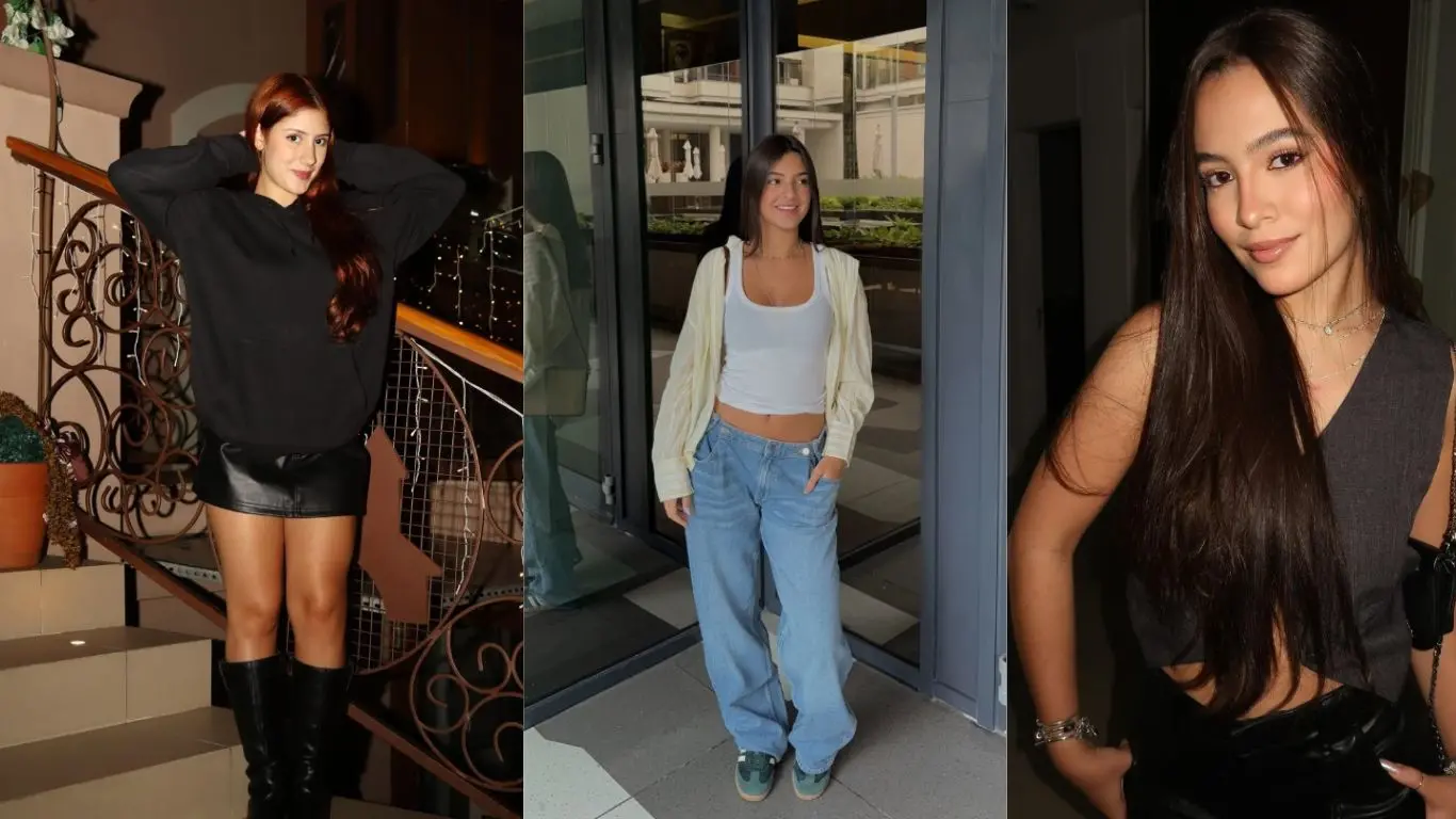 Fotos das influenciadoras teens, respectivamente: Liz Macedo, Antonela Braga e Júlia Pimentel