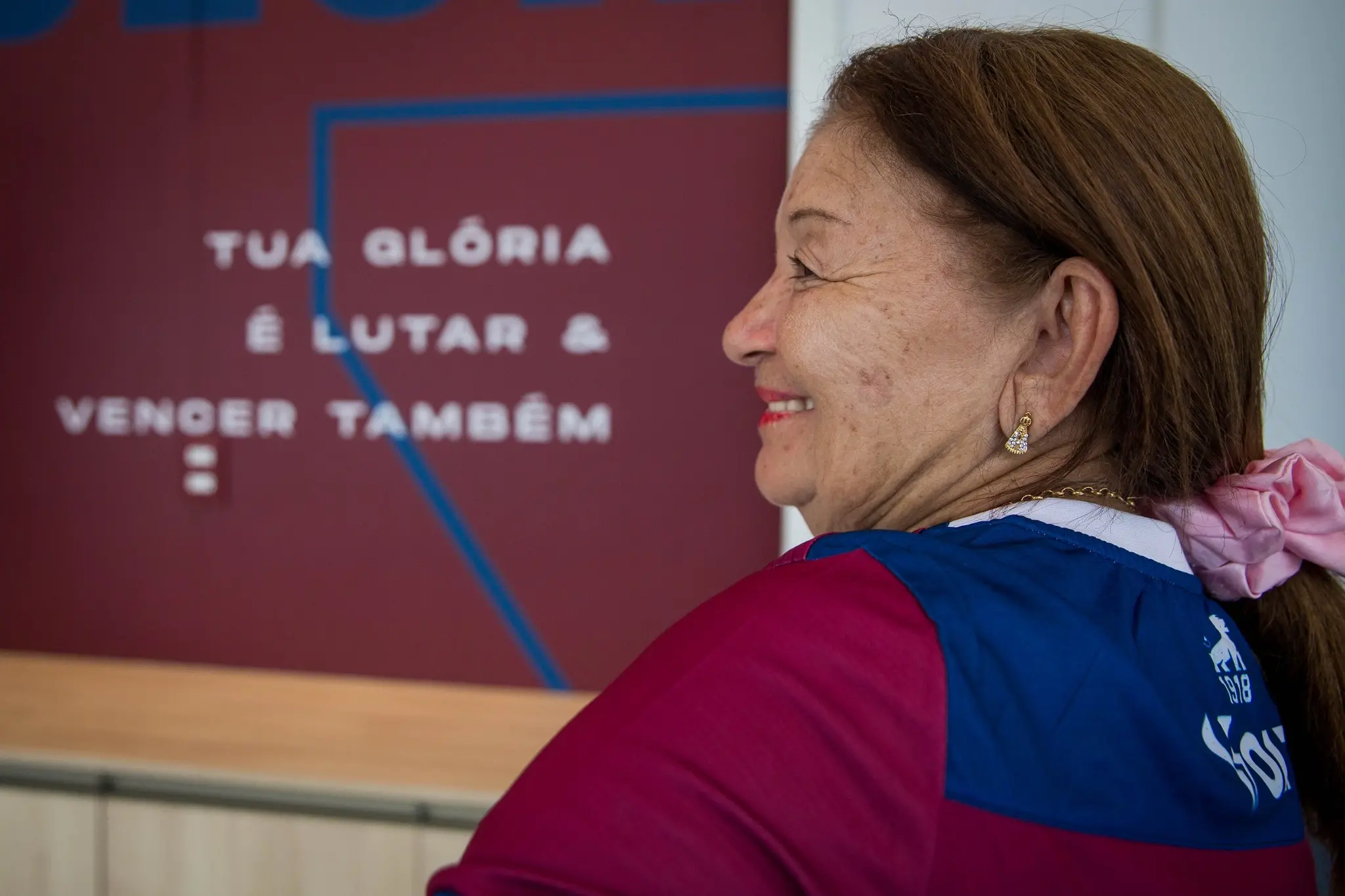 Foto de Toinha trabalha no Fortaleza há 54 anos