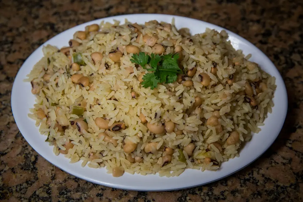 Na imagem, prato de baião de dois