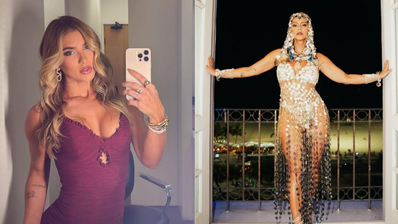 Foto da influenciadora Virginia Fonseca e da atriz Paolla Oliveira, respectivamente