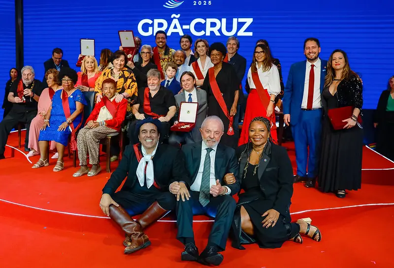 Presidente da República, Luiz Inácio Lula da Silva, durante a cerimônia de Entrega da Ordem do Mérito Cultural, no Palácio Gustavo Capanema. Rio de Janeiro - RJ.
