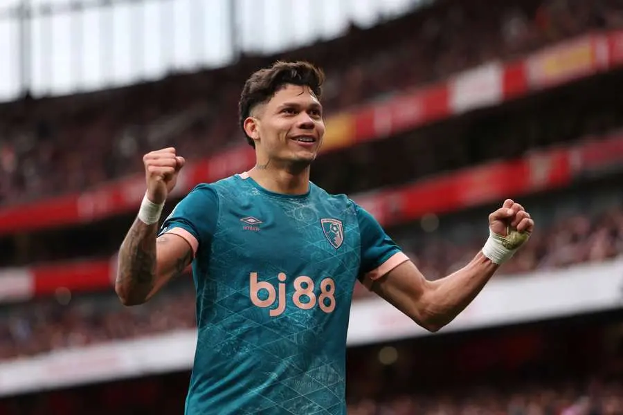 Evanilson em ação pelo Bournemouth, pelo Campeonato Inglês