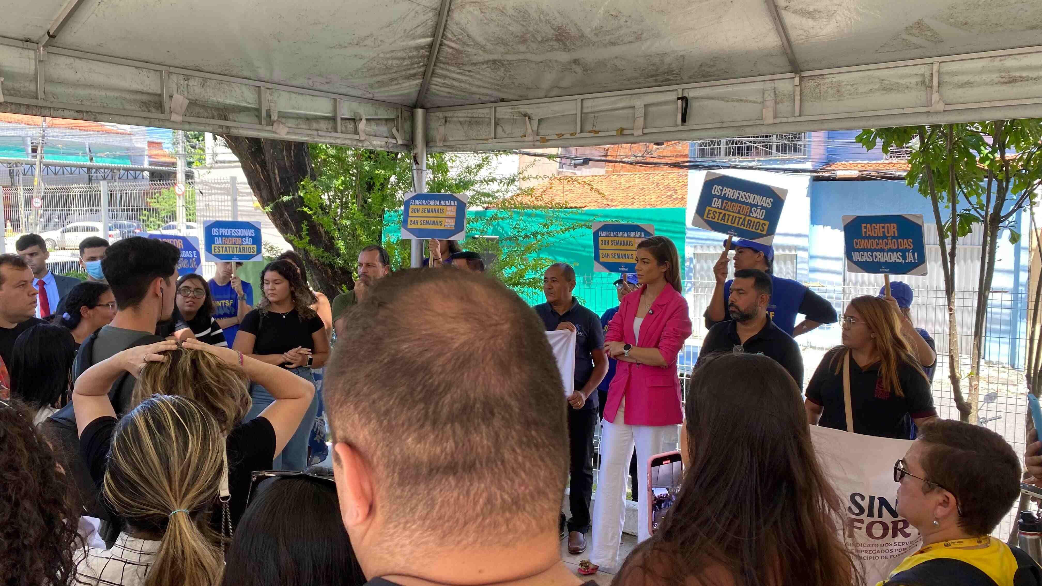 Protesto na Câmara Municipal