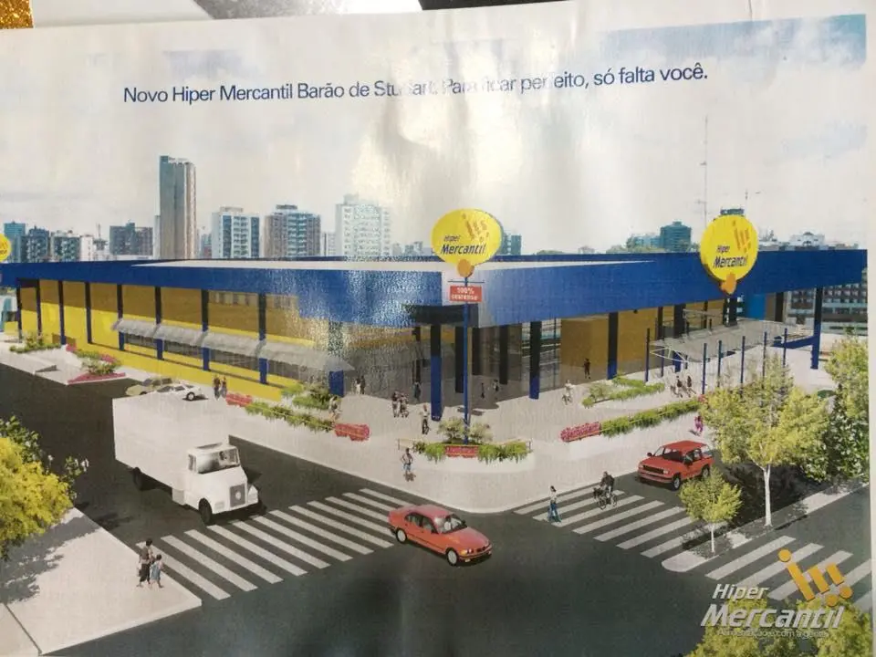 Projeto do Hiper Mercantil na Aldeota, no cruzamento das avenidas Barão de Studart e Antônio Sales