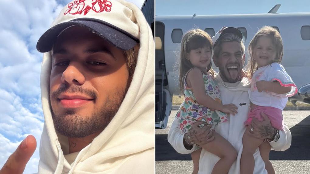 Após separação de Virgínia, Zé Felipe retorna da Europa, reencontra filhos e vai para casa dos pais - É Hit - Diário do Nordeste