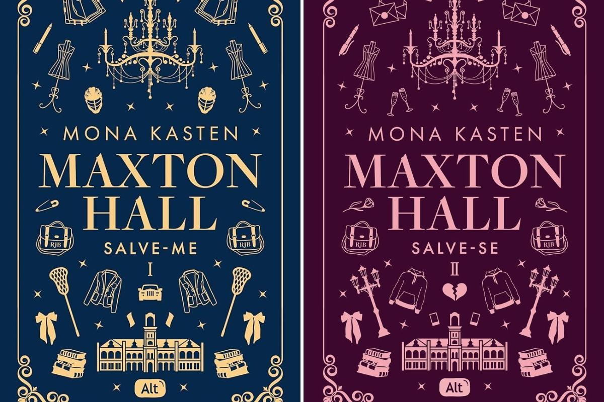 Capa dos livros no Brasil para matéria informando que série Maxton Hall: Um Mundo Entre Nós é renovada para 3ª temporada
