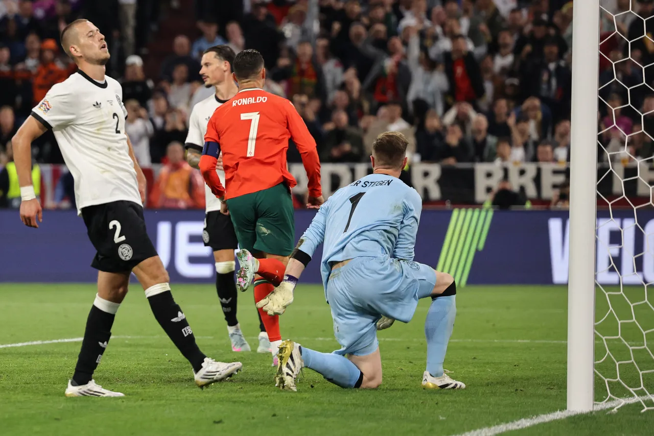 Cristiano Ronaldo marcou o gol da virada de Portugal contra o Alemanha