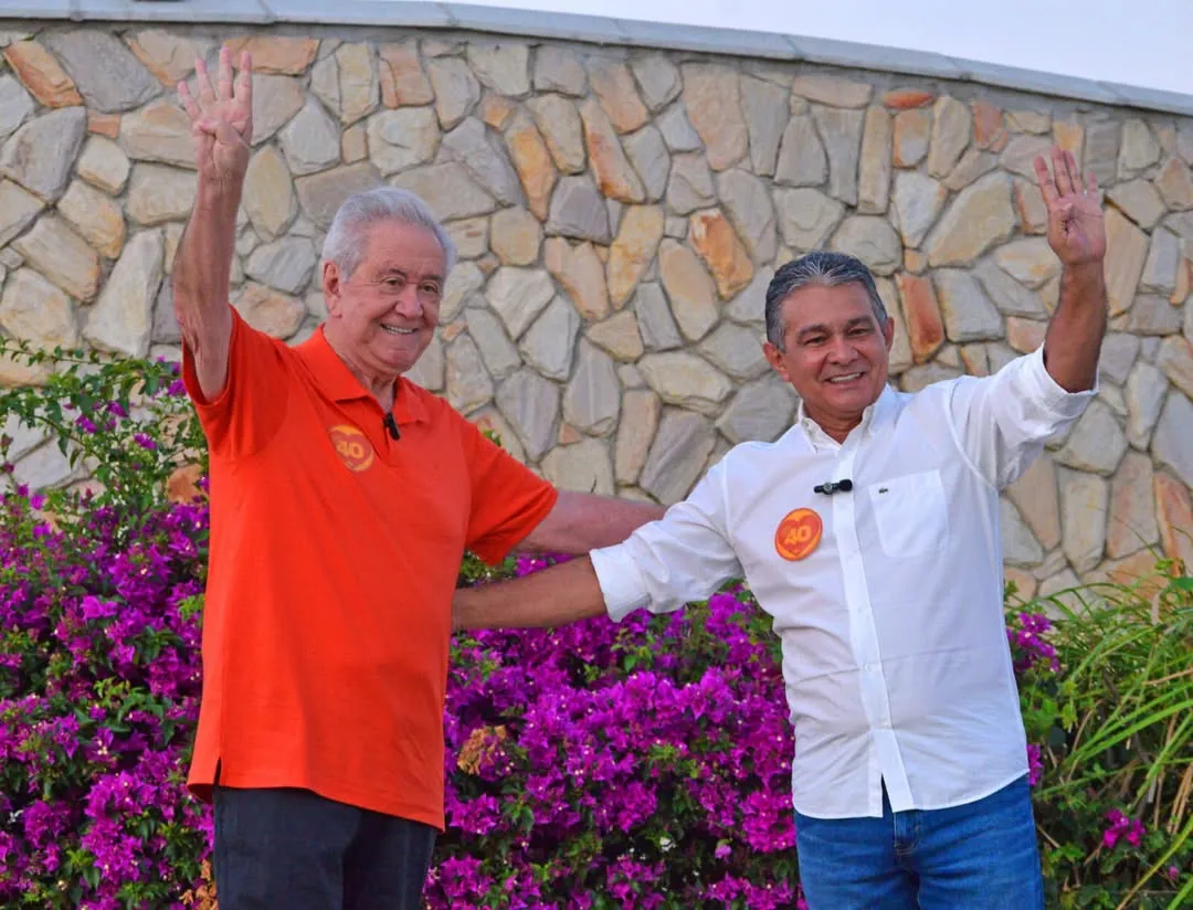 Prefeito Moésio Loiola e vice-prefeito Solano Feitosa