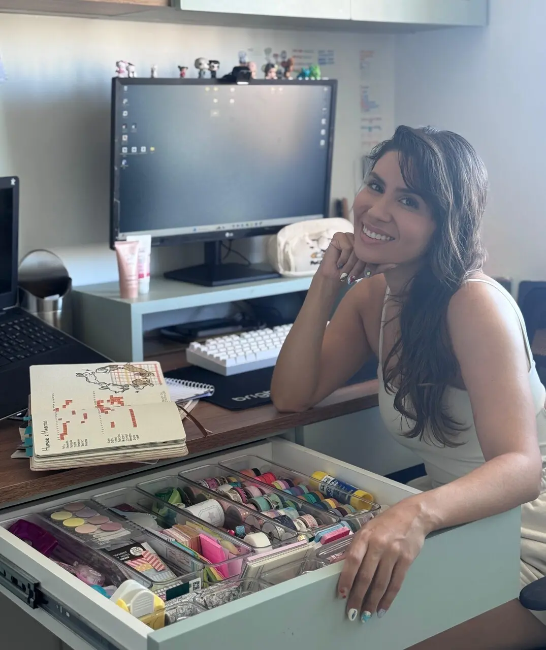 Itens de papelaria e bonequinhos colecionáveis são alguns dos favoritos de Ilana Norões