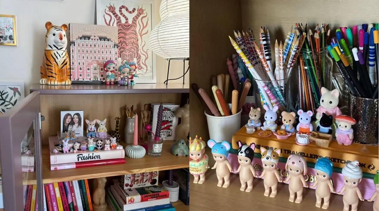 Colecionáveis decoram loja e casa das sócias da Universo