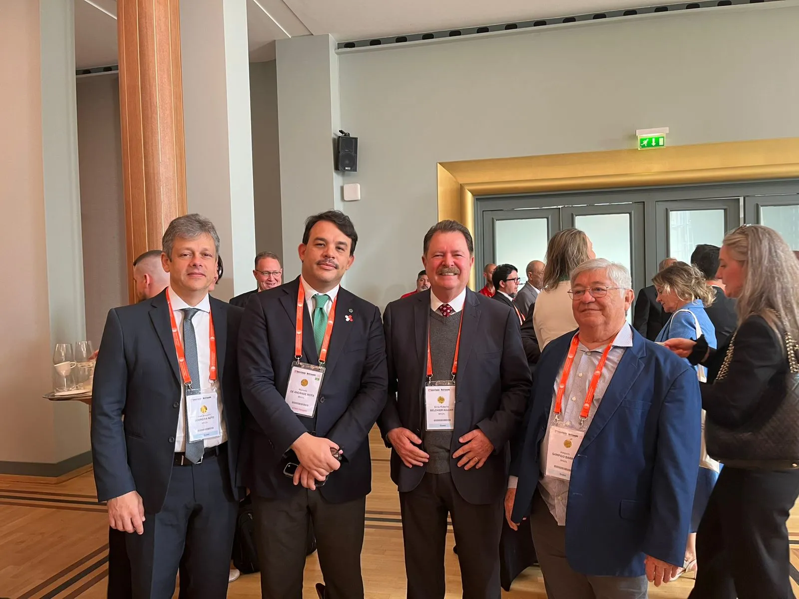 Amorim Sobreira (Diretor de Sanidade Animal da Adagri); Marcelo Mota (Mapa); Elmo Aguiar (Presidente da Adagri) e Joaquim Sampaio (Coordenador Adagri)