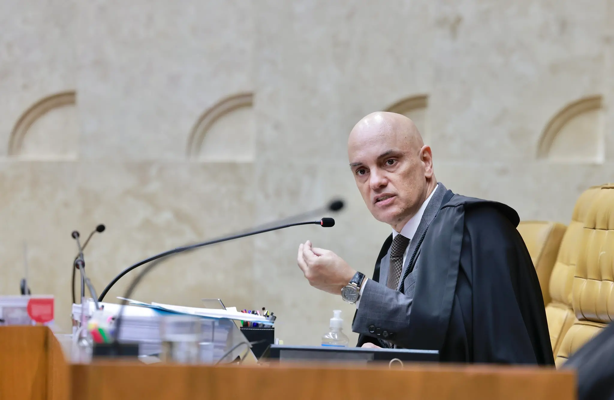 Ministro do STF, Alexandre de Moraes, para matéria sobre prazo de 24 horas para Meta fornecer dados de usuários