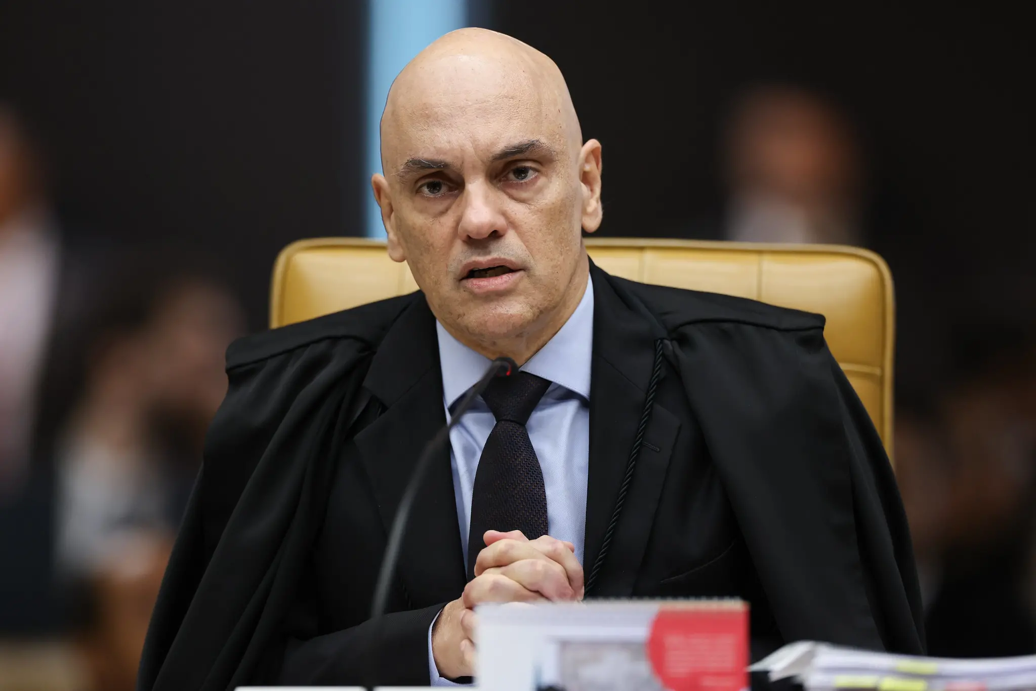 Alexandre de Moraes para matéria informando que ministro determina que Google informe dados de quem inseriu minuta do golpe na internet