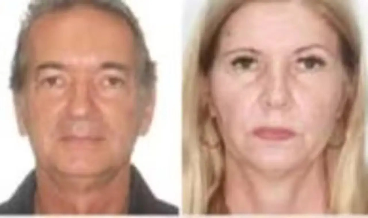 Imagem mostra colagem com foto de José Eduardo Ometto Pavan, à esquerda, e Rosana Ferrari, à direita. Casal de milionários encontrados mortos em São Paulo após seus advogados terem supostamente encomendado o assassinato deles.