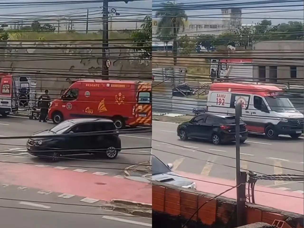 Foto de ocorrência de desabamento de obra em Maracanaú