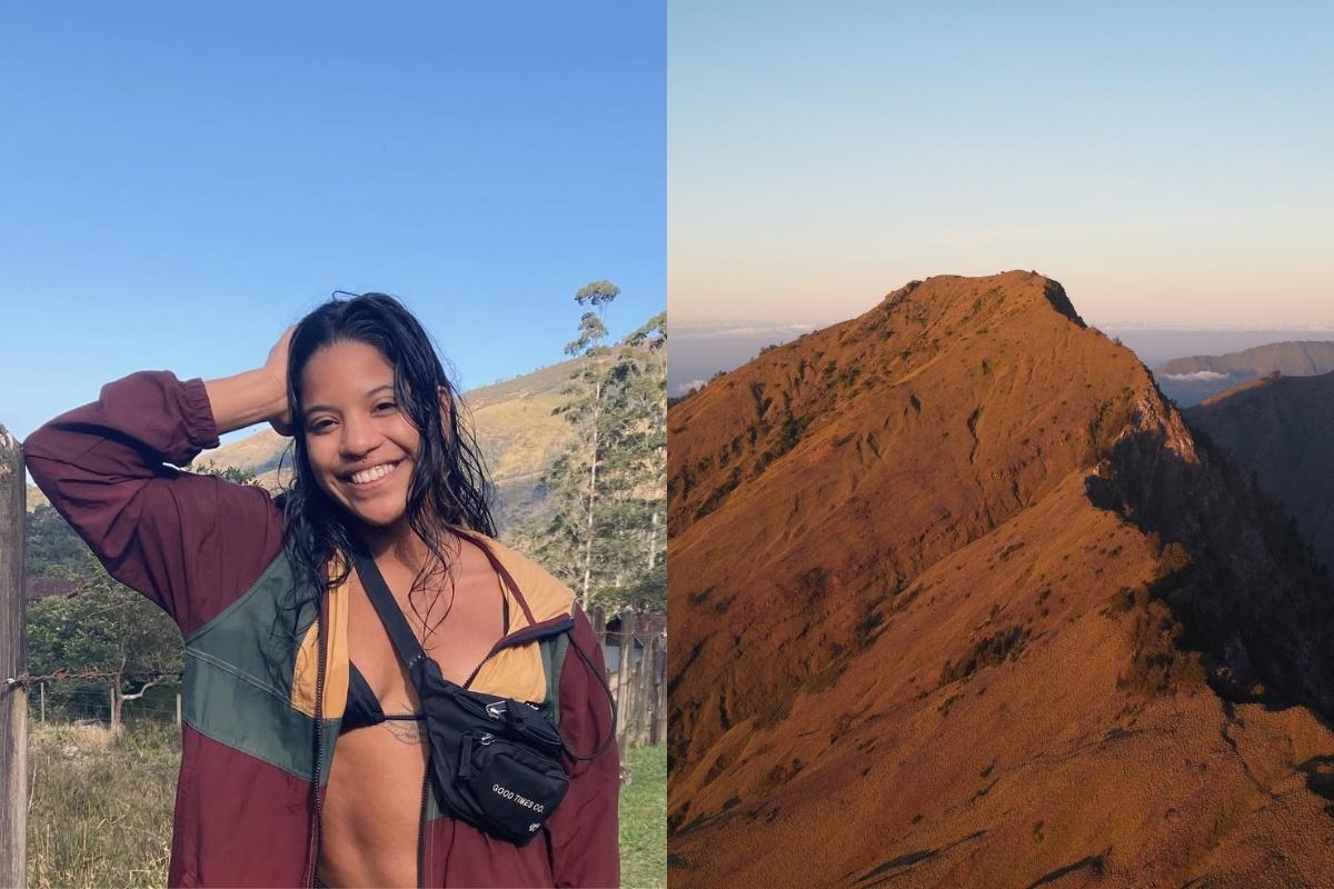 Imagem da turista brasileira de Julina Mariss, que desapareceu após um acidente no entorno do vulcão Rinjani, na Indonésia