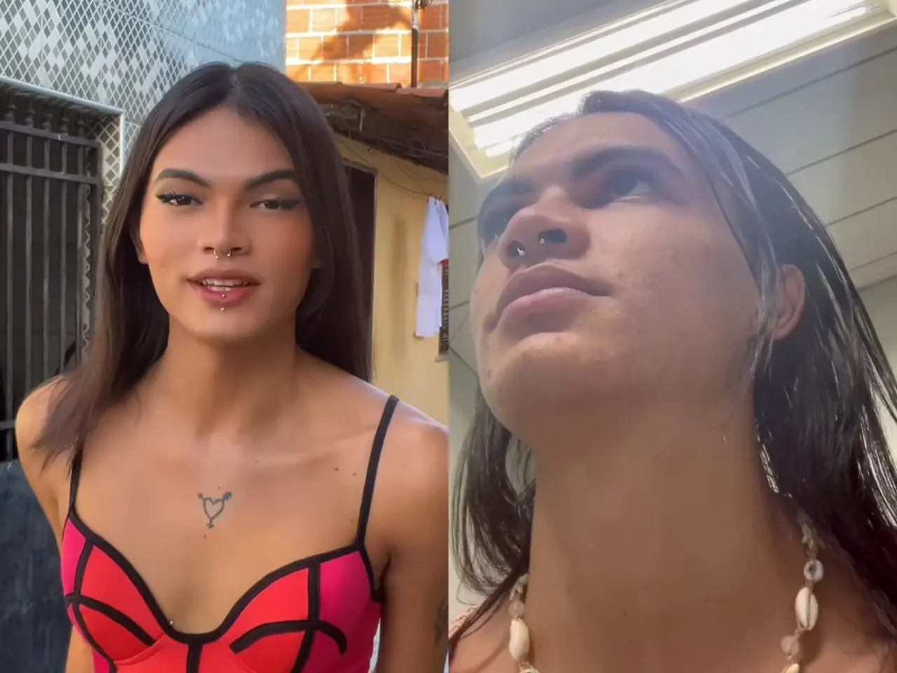 Fotos de influenciadora trans que foi alvo de transfobia e intolerância religiosa em UPA de Fortaleza