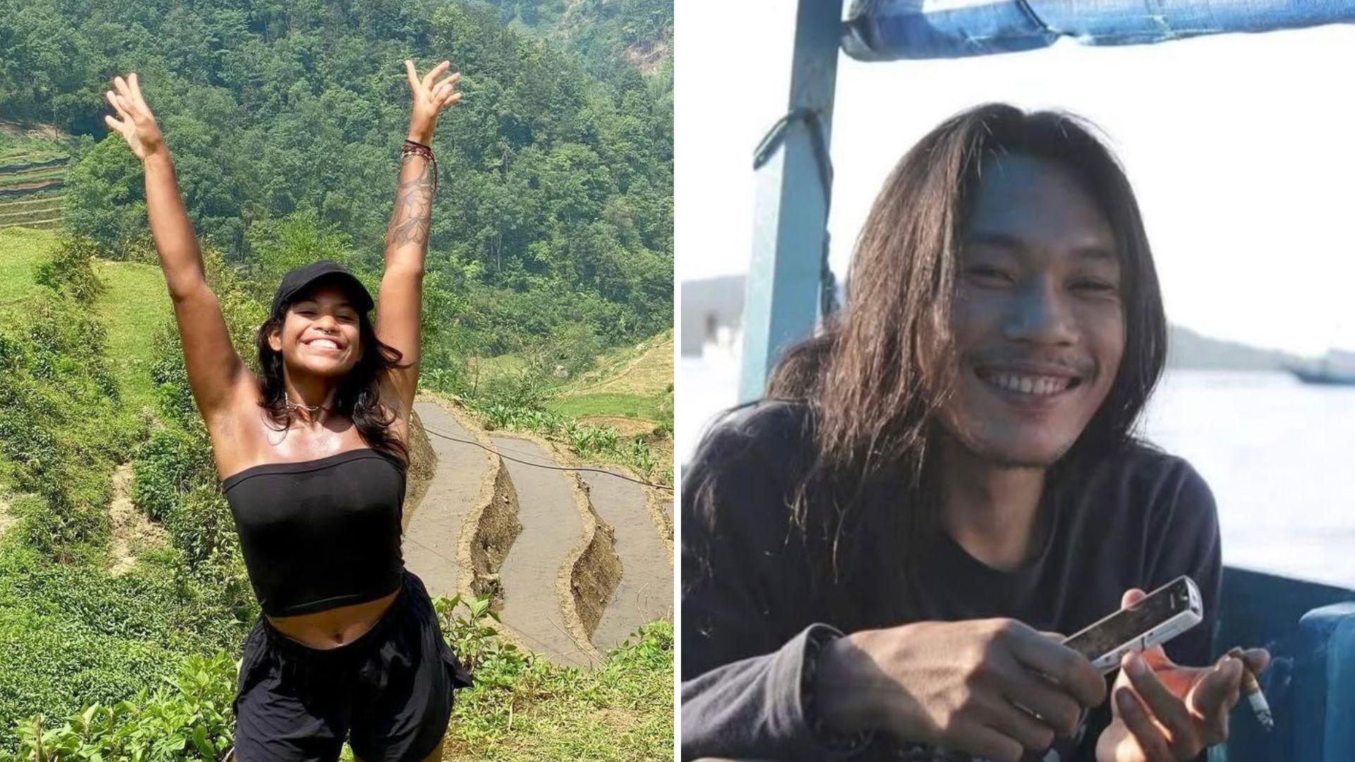 A imagem é uma montagem com uma foto de Juliana Marins, brasileira que morreu após cair de um penhasco na Indonésia, e uma foto do montanhista indonésio Agam Rinjani, que liderou, voluntariamente, as buscas pelo corpo da jovem