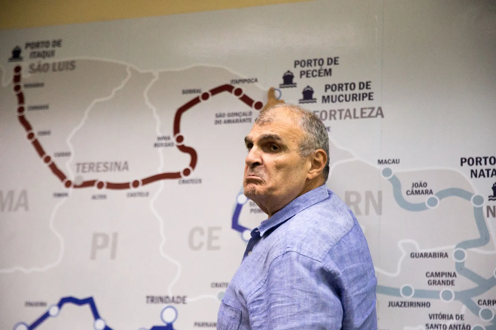 Tufi Daher Filho, presidente da FTL e da TLSA, explica o processo para chegada da Ferrovia Transnordestina no Porto do Pecém